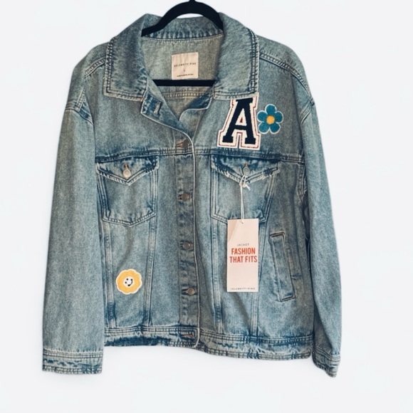 Celebrity Pink Denim Jacket Size Large NWT - Picture 4 of 5